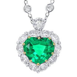 Fait à la main Pendentif Gemme – Émeraude 4,50 carats