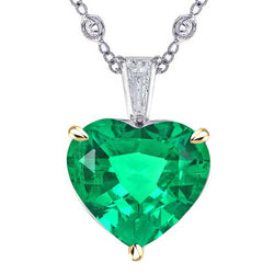 Émeraude Fine Pendentif Pierre Précieuse fait main 8,50 carats |