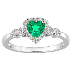 Émeraude Colombienne Bague Pierre Précieuse 1 carats F/VS1 – Or