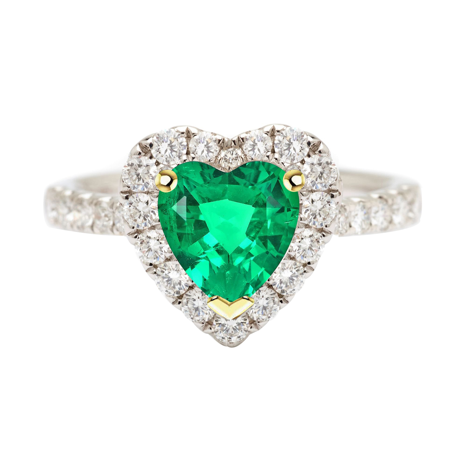 Sur mesure Bague Pierre de Couleur 2 carats – vue principale