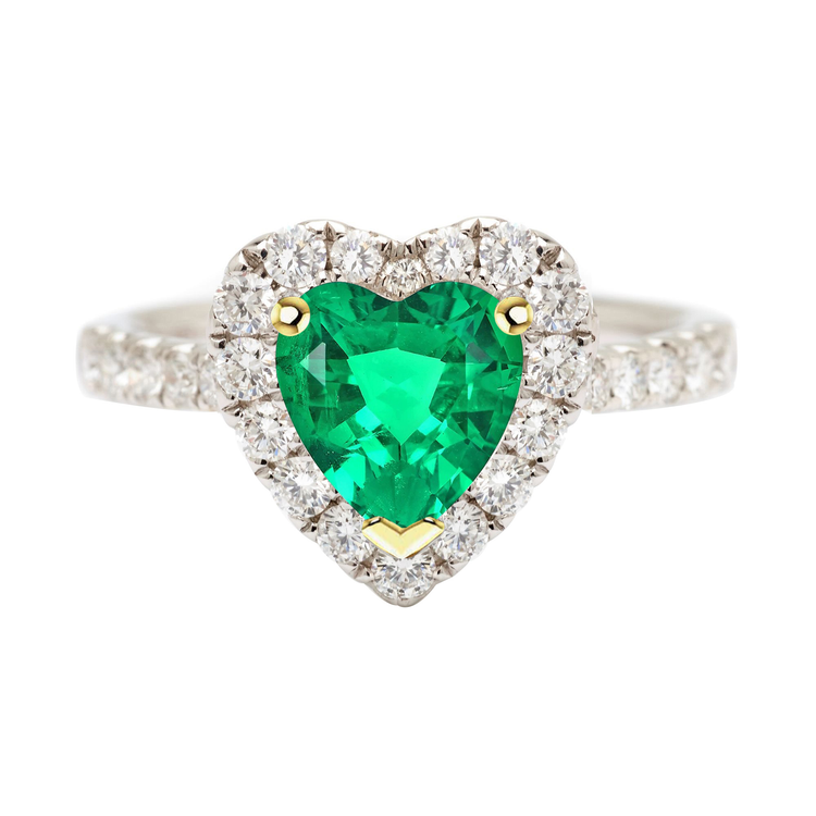 Sur mesure Bague Pierre de Couleur 2 carats – vue principale