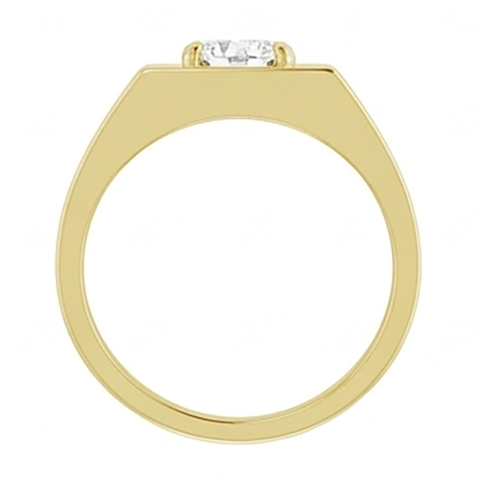 Homme Diamant Bague Masculine – Coussin Antique 1,50 carats 10K