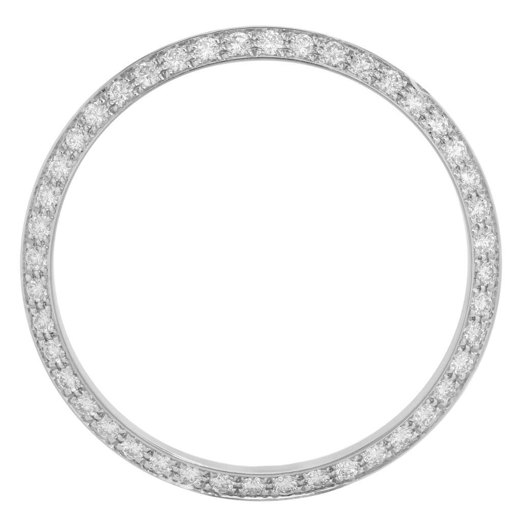 Hommes 2 ct. Lunette en Véritable diamant personnalisée de 36 mm pour s'adapter à Rolex Datejust et à tous les modèles de montres