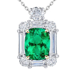 Émeraude Certifié GIA Pendentif Pierre Précieuse – 6 carats en