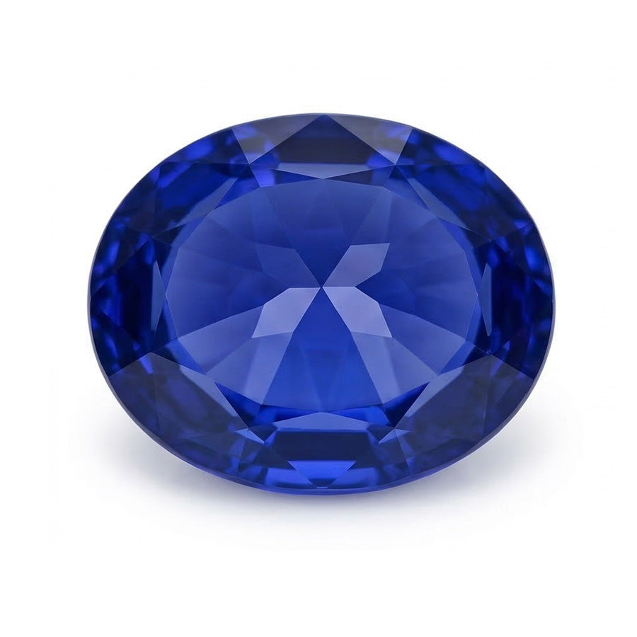 Élégant Saphir Bleu Royal Loose Sapphires Natural 7 carats – vue de côté