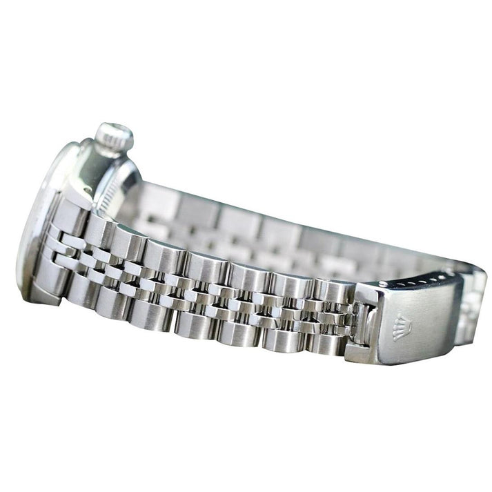 Rolex Dames Datejust Montre En Acier Inoxydable Cadran Diamant Lunette