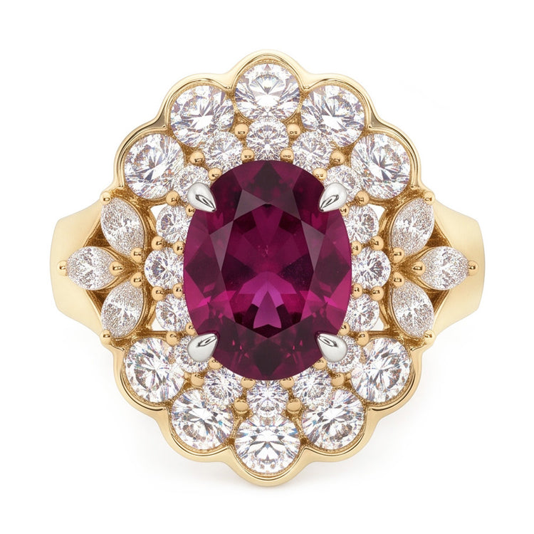 Intemporel Pureté VVS Tourmaline Bague Pierre Précieuse – 6,00