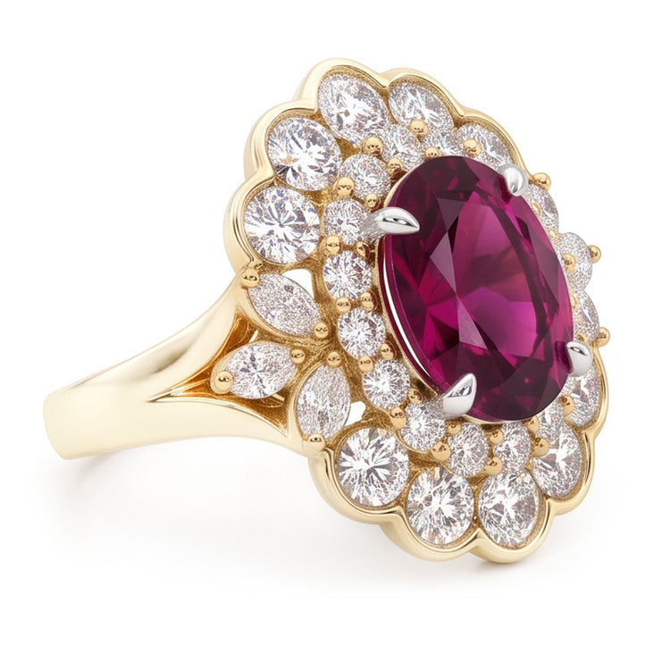 Intemporel Pureté VVS Tourmaline Bague Pierre Précieuse – 6,00