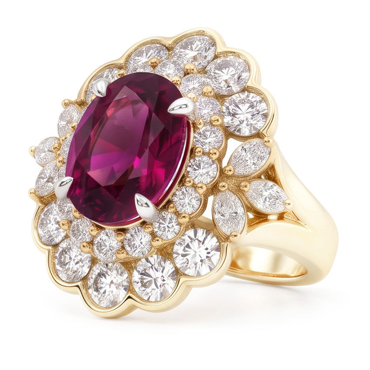 Intemporel Pureté VVS Tourmaline Bague Pierre Précieuse – 6,00