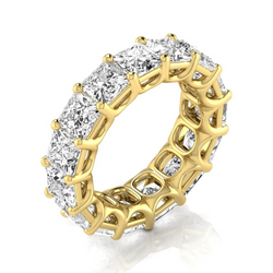 Taille Princesse Brillant Eternity Band – 11,25 carats en Or