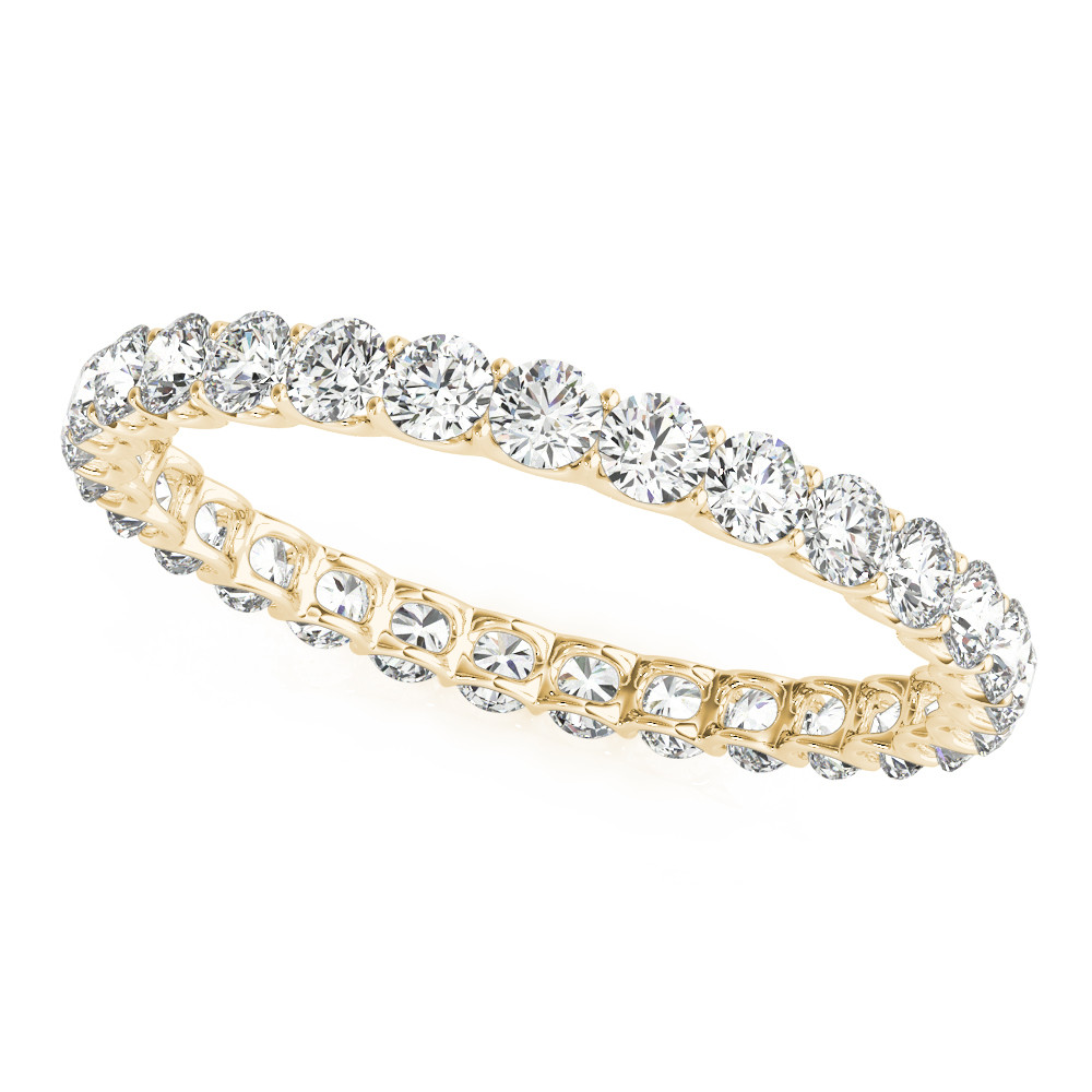 Eternity Band Or Jaune 14 Carats avec Diamant – vue principale