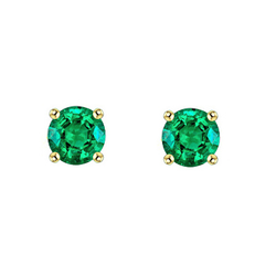 Émeraude Colombienne Certifié GIA Gemstone Earring – 1 carats en