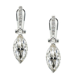 Confectionné main Pendants d'Oreilles – Diamant Fin 4,50 carats
