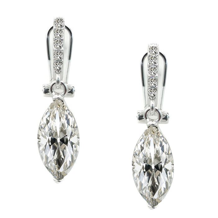 Diamant Fin Pendants d'Oreilles 4,50 carats Or Blanc 14 Carats – vue principale