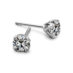 Artisanal Diamant Pendants d'Oreilles 2 carats – Or Blanc 14