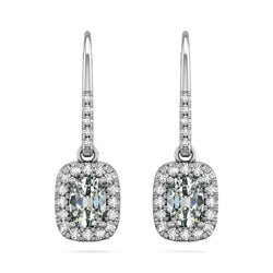Brillant Puces d'Oreilles – Or Blanc 14 Carats 1,50 carats