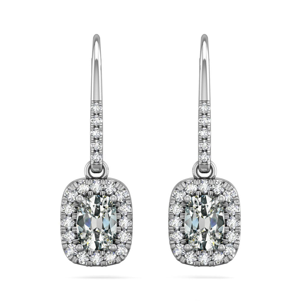 Brillant Puces d'Oreilles 1,50 carats Or Blanc 14 Carats – vue principale