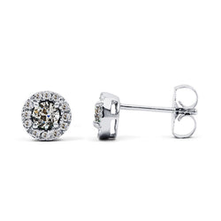 Diamant Fin Puces d'Oreilles – Coussin Antique 3,50 carats Or