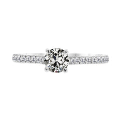 Luxueux Bague Solitaire avec Accents – Diamant Fin 1 carats |