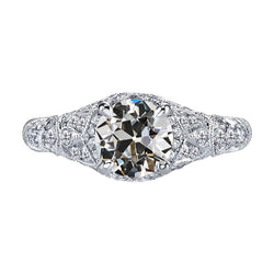 Diamant Bague Nuptiale 2 carats F/VS1 – Or Blanc 14 Carats