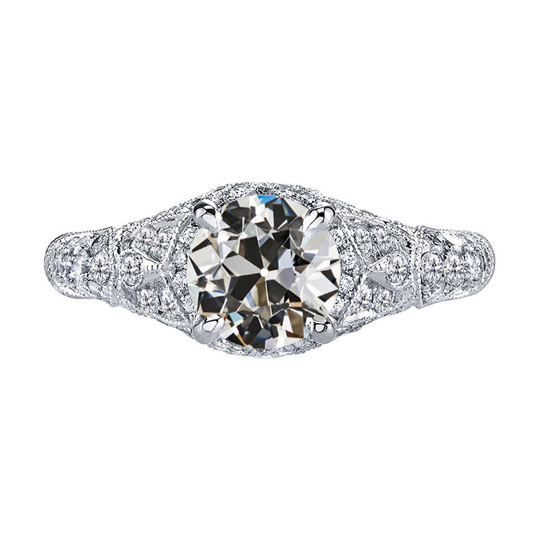 Diamant Bague Nuptiale 2-carats Or Blanc 14 Carats – vue principale