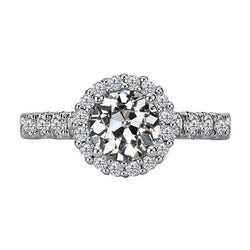 Diamant Fin Bague Halo fait main 3,50 carats par HarryChadEnt