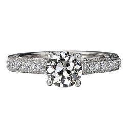Or Blanc 14 Carats Brillant Anniversary Ring – 3-carats Taille