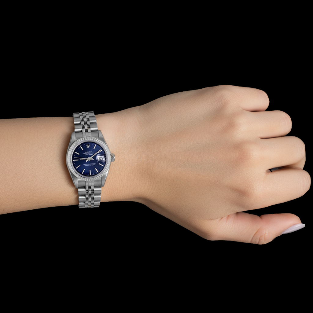 Rayonnant Rolex carats – vue de dessus