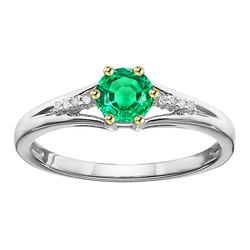 Certifié GIA Émeraude Colombienne Bague avec Gemme 1 carats – Or