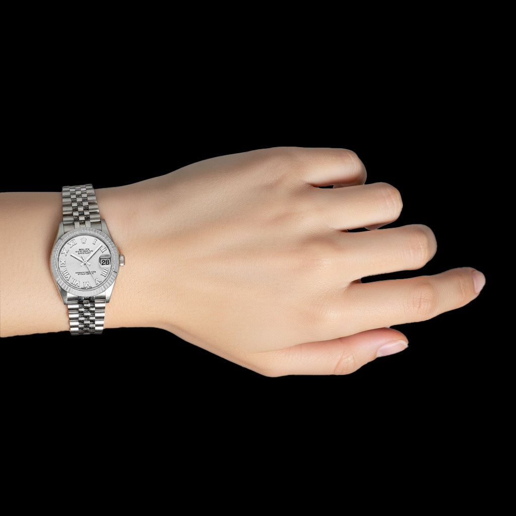 Rayonnant Gemme Rolex carats – vue d'angle
