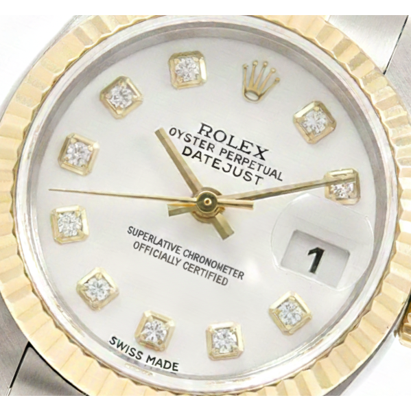 Diamant Rolex -carats Gold – vue de côté