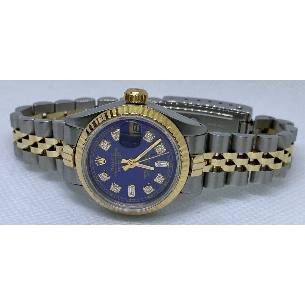 Rolex Gold avec Diamant Fin – vue de face
