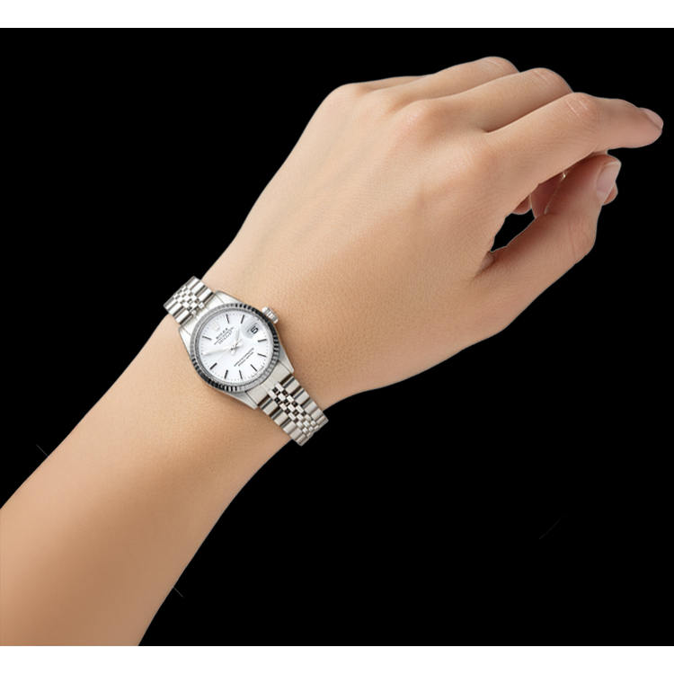Perle Rolex -carats Stainless Steel – vue de dessus