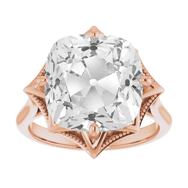 Chatoyant Bague Solitaire 5 carats – vue principale