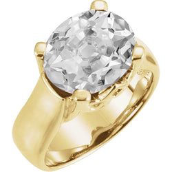 Diamant Solitaire de Fiançailles – Or Jaune 14 Carats 5 carats