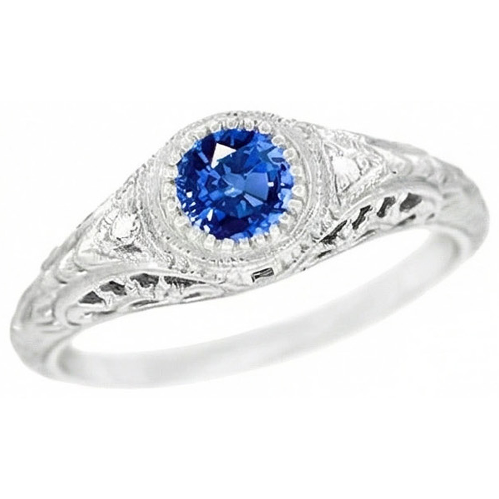 naturel round diamant 1.25carats bague vue de face