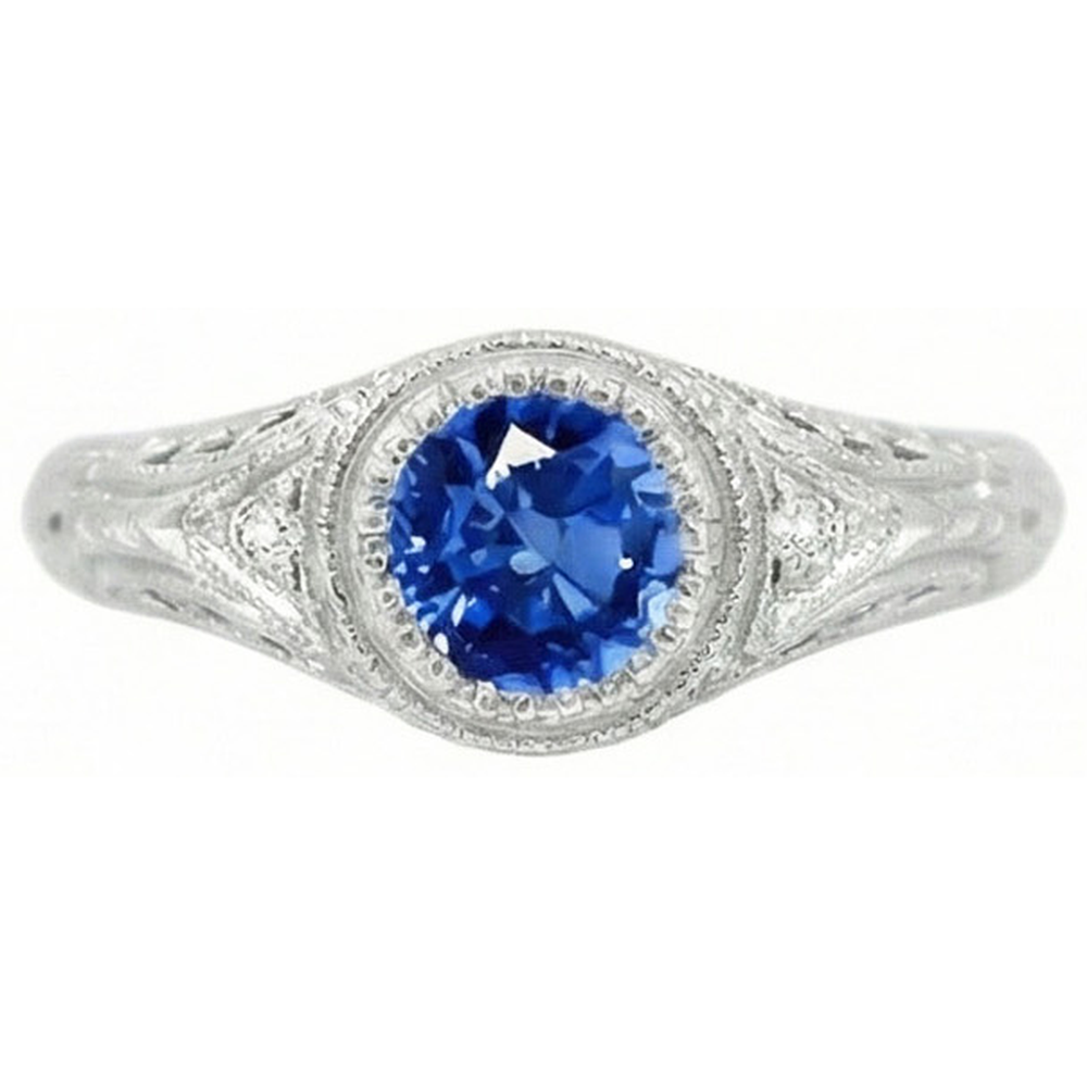 naturel round diamant 1.25carats bague détail rapproché