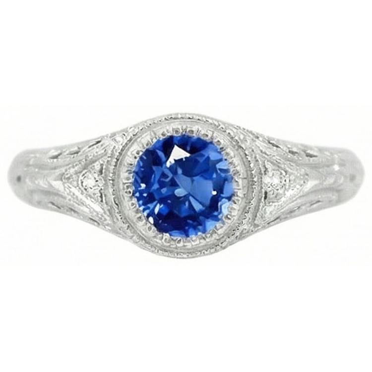 naturel round diamant 1.25carats bague détail rapproché