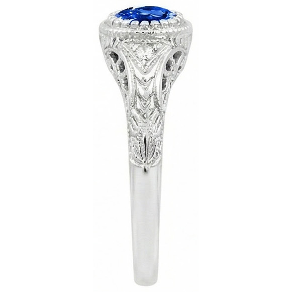 naturel round diamant 1.25carats bague vue de dessus