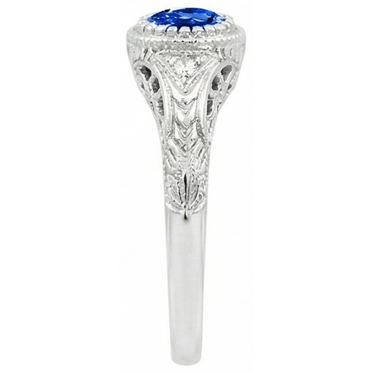 naturel round diamant 1.25carats bague vue de dessus