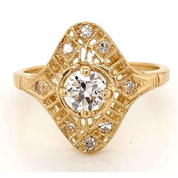 Like La Belle Epoque Jewelry Bague Authentique Diamant Style Antique Or Jaune