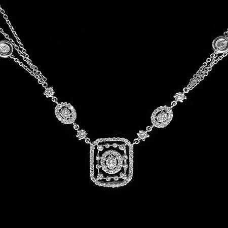 Like La Belle Epoque Jewelry F Vvs1 Collier pour femme en Réel diamants taillés en brillant