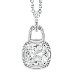 De luxe Diamant Fin Pendentif Goutte 5 carats