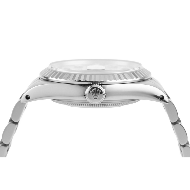 Lunette Argent Cadran Diamant Rolex Datejust Montre Femme acier inoxydable Bracelet