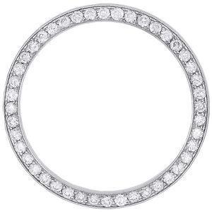 Lunette Réel diamant ronde personnalisée pour s'adapter à la montre Rolex Date 34 mm pour homme 2,75 carats