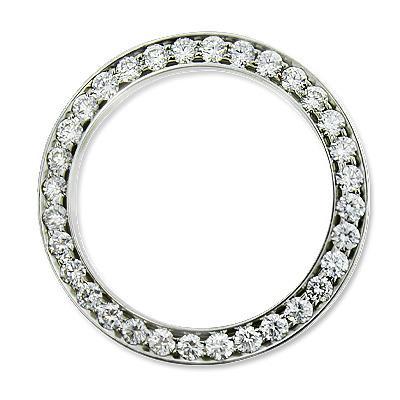 Lunette en Naturel diamant personnalisée de 2,75 ct pour s'adapter à tous les modèles de montre Rolex.