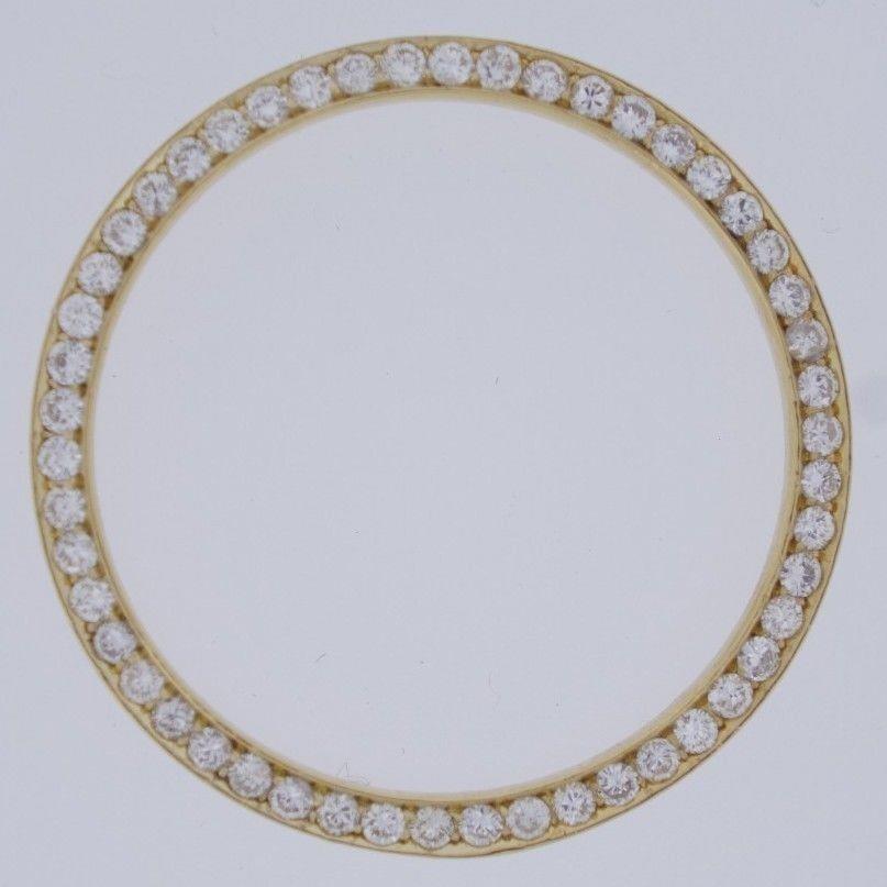 Lunette en Naturel diamant rond personnalisée pour s'adapter à la montre Rolex Datejust ou President 2,50 ct. 36 mm