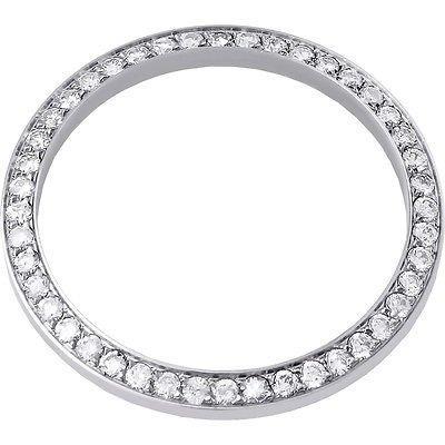 Lunette en Naturel diamant ronde personnalisée de 3 carats pour s'adapter à tous les modèles de montre Rolex.