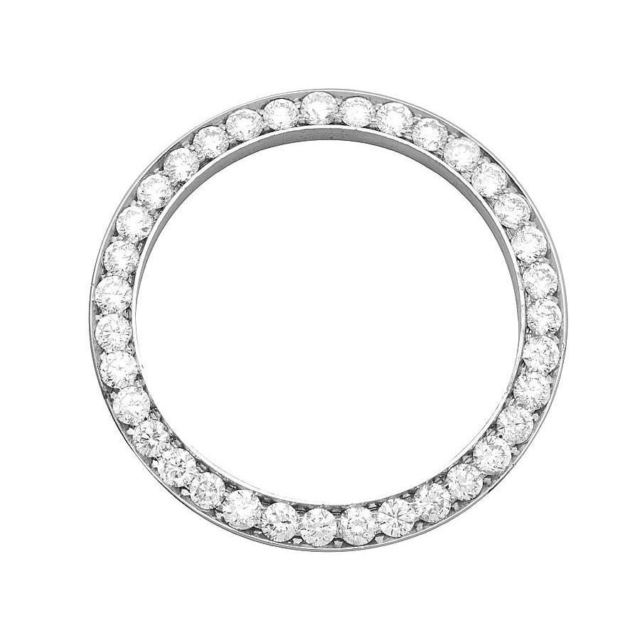 Lunette en Naturel diamants ronds personnalisés de 4,50 ct pour s'adapter à la montre pour hommes Datejust 41 mm