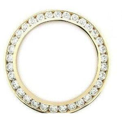 Lunette en Réel diamant personnalisée de 2 carats pour s'adapter à la montre Rolex Date Mens